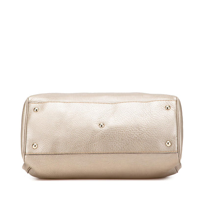 Gucci Medium Calfskin Bamboo Shopper Satchel