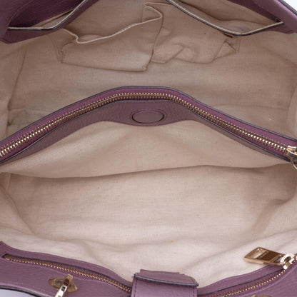 Gucci Medium Calfskin Bamboo Shopper Satchel