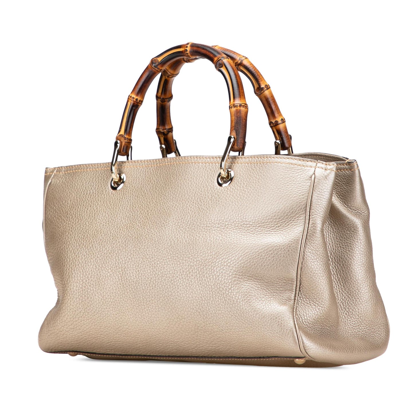 Gucci Medium Calfskin Bamboo Shopper Satchel
