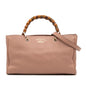 Gucci Medium Calfskin Bamboo Shopper Satchel