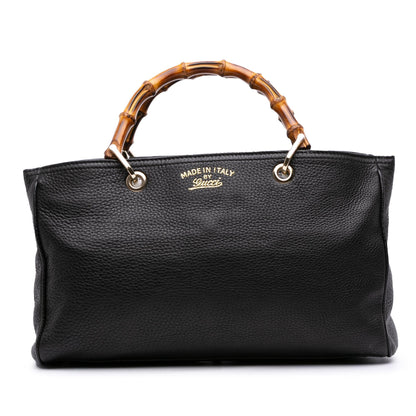Gucci Medium Calfskin Bamboo Shopper Satchel