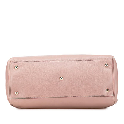 Gucci Medium Calfskin Bamboo Shopper Satchel