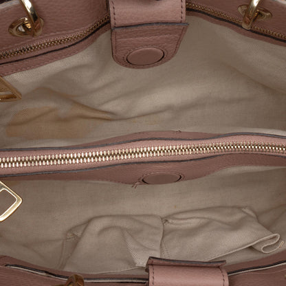 Gucci Medium Calfskin Bamboo Shopper Satchel