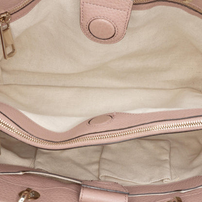 Gucci Medium Calfskin Bamboo Shopper Satchel