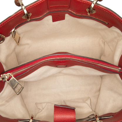 Gucci Medium Calfskin Bamboo Shopper Satchel