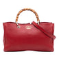 Gucci Medium Calfskin Bamboo Shopper Satchel