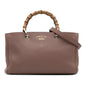 Gucci Medium Calfskin Bamboo Shopper Satchel