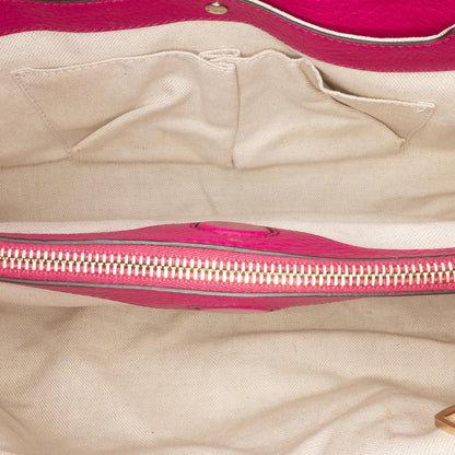 Gucci Medium Calfskin Bamboo Shopper Satchel