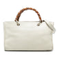 Gucci Medium Calfskin Bamboo Shopper Satchel