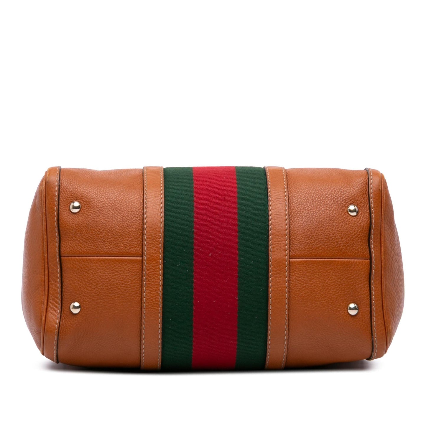 Gucci Medium Calfskin Web Joy Boston Bag