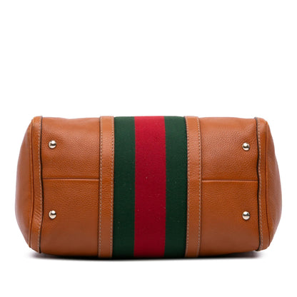 Gucci Medium Calfskin Web Joy Boston Bag