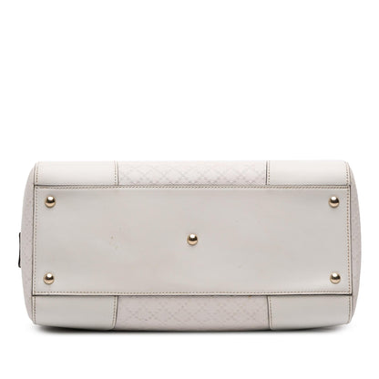 Gucci Medium Diamante Leather Boston Bag