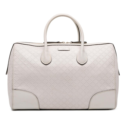 Gucci Medium Diamante Leather Boston Bag