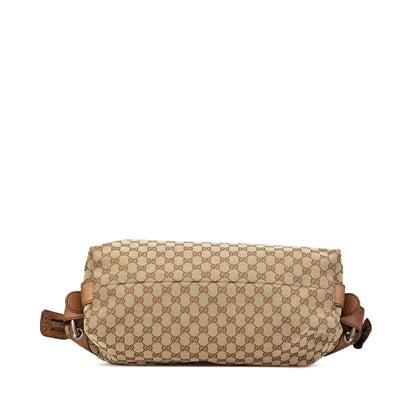 Gucci Medium GG Canvas Bamboo Bar Tote