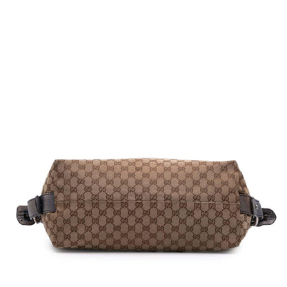 Gucci Medium GG Canvas Bamboo Bar Tote