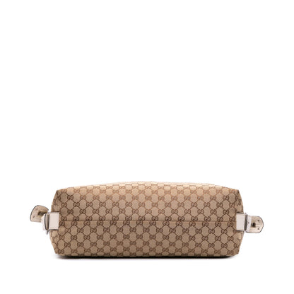 Gucci Medium GG Canvas Bamboo Bar Tote
