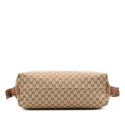Gucci Medium GG Canvas Bamboo Bar Tote
