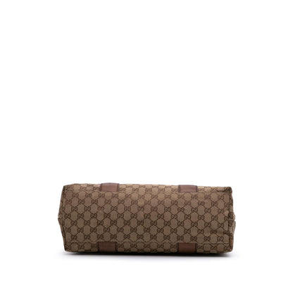 Gucci Medium GG Canvas Bamboo Libeccio Tote