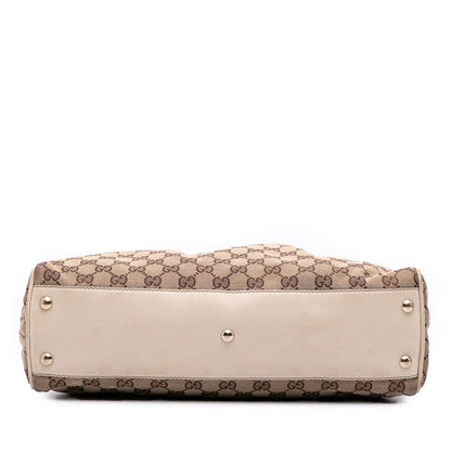 Gucci Medium GG Canvas Braided Peggy Tote