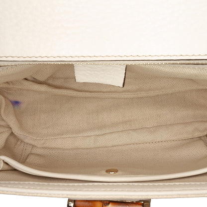 Gucci Medium GG Canvas New Bamboo Satchel