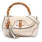 Gucci Medium GG Canvas New Bamboo Satchel