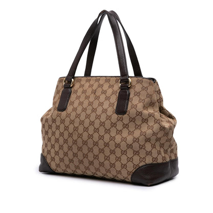 Gucci Medium GG Canvas Web Dressage Tote