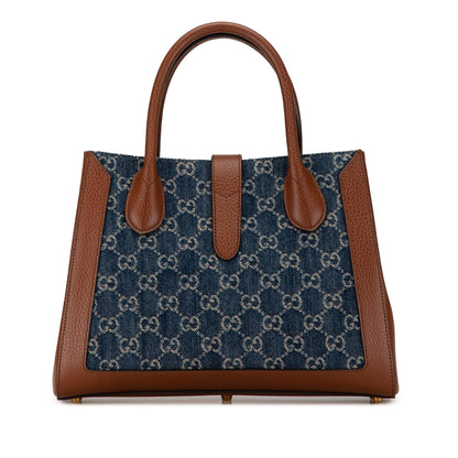 Gucci Medium GG Denim Jackie 1961 Tote (SHG-Um5mCw)