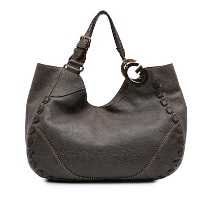 Gucci Medium Grained Calfskin Charlotte Hobo