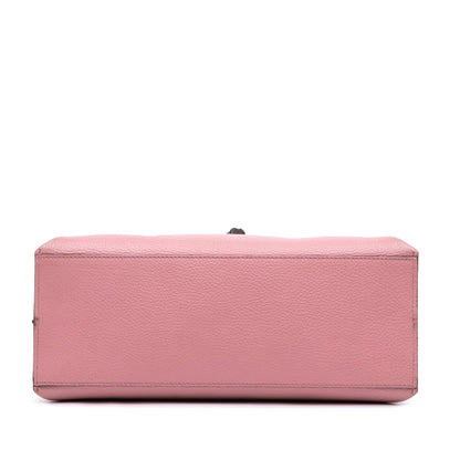 Gucci Medium Leather Bamboo Daily Satchel