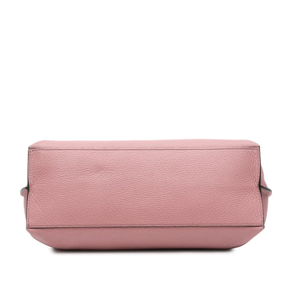 Gucci Medium Leather Bamboo Daily Satchel