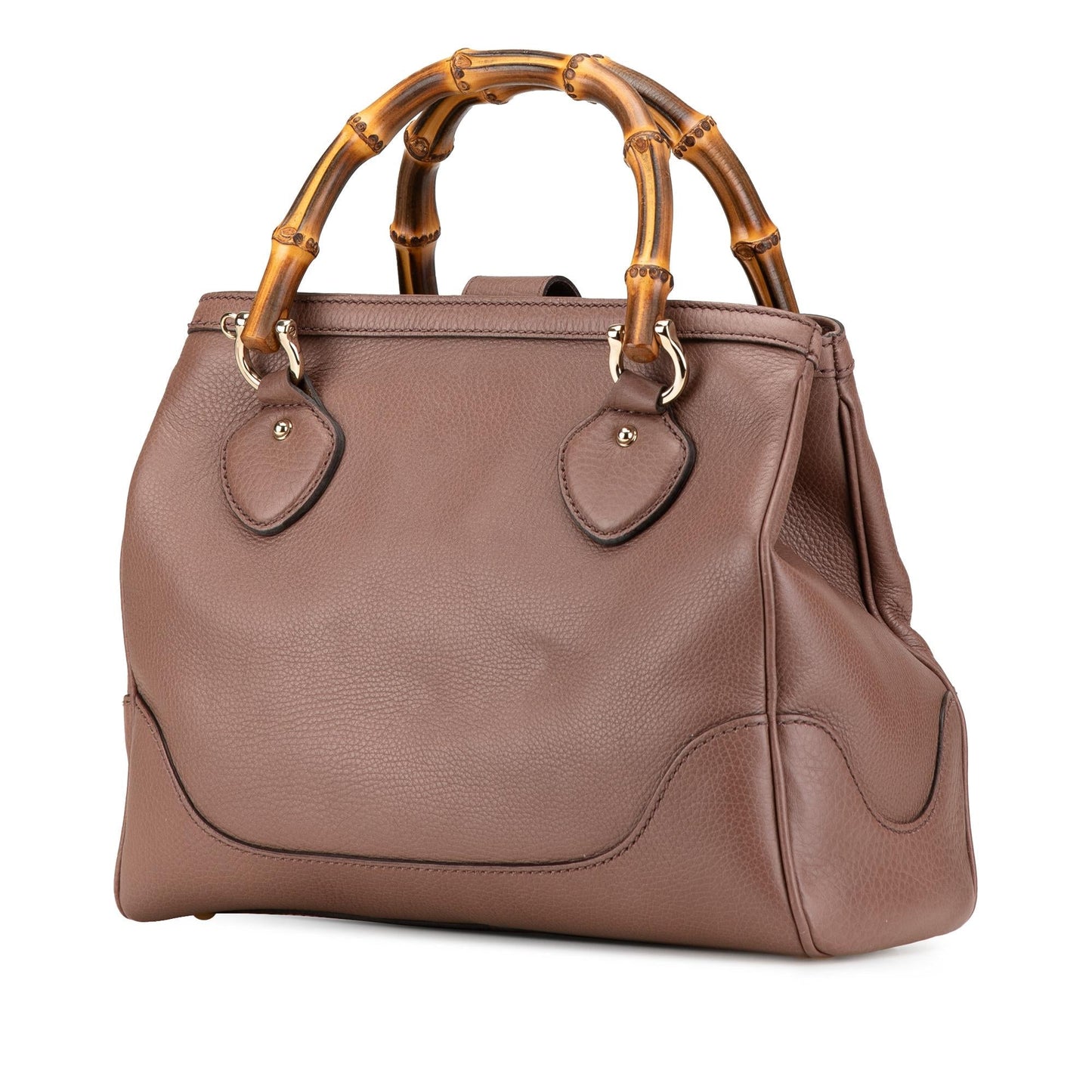 Gucci Medium Leather Bamboo Diana Satchel