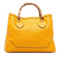 Gucci Medium Leather Bamboo Diana Tote