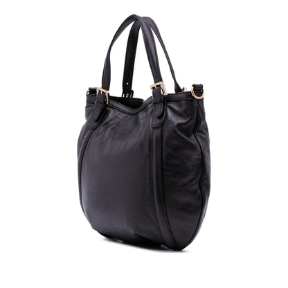 Gucci Medium Leather Britt Satchel