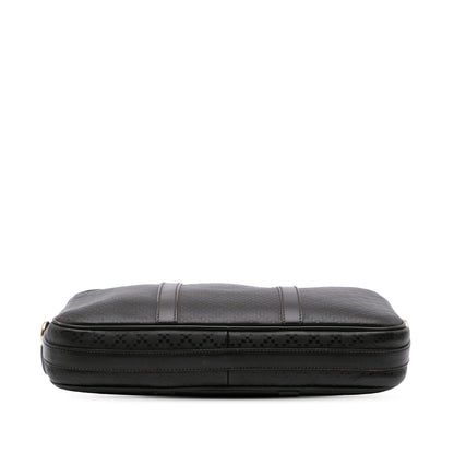 Gucci Medium Leather Diamante Bright Business Bag