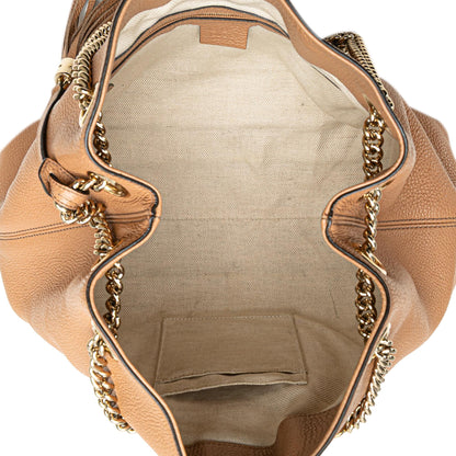 Gucci Medium Leather Soho Chain Tote