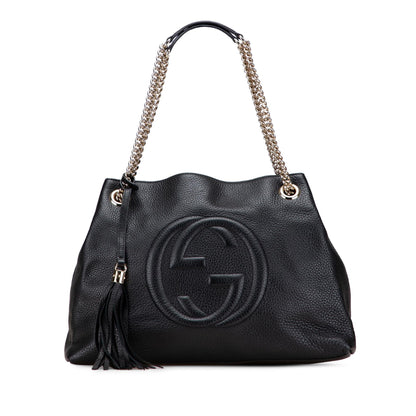 Gucci Medium Leather Soho Chain Tote