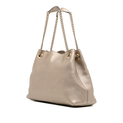 Gucci Medium Leather Soho Chain Tote