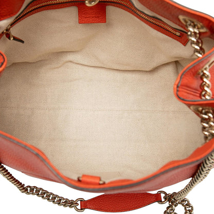 Gucci Medium Leather Soho Chain Tote