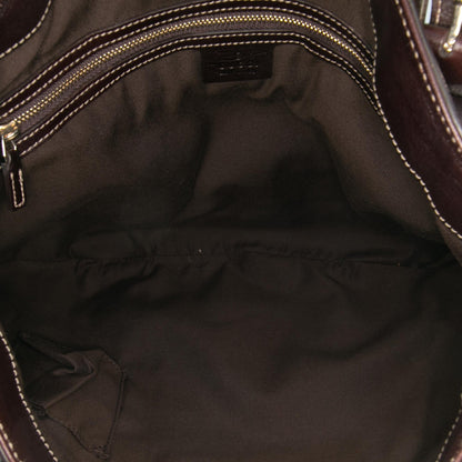 Gucci Medium Leather Web Britt Satchel