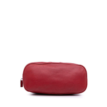 Gucci Medium Leather Web Dome Satchel