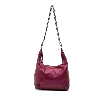 Gucci Medium Metallic Leather Galaxy Chain Shoulder Bag