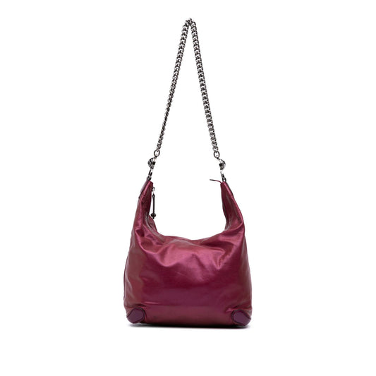 Gucci Medium Metallic Leather Galaxy Chain Shoulder Bag