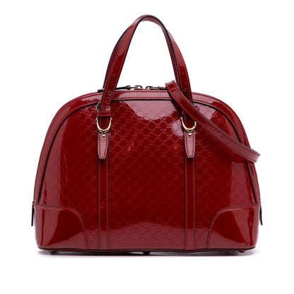Gucci Medium Microguccissima Patent Nice Dome Satchel