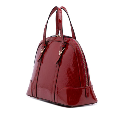 Gucci Medium Microguccissima Patent Nice Dome Satchel