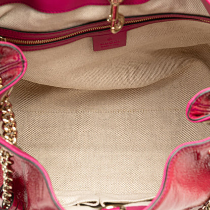 Gucci Medium Patent Soho Chain Tote