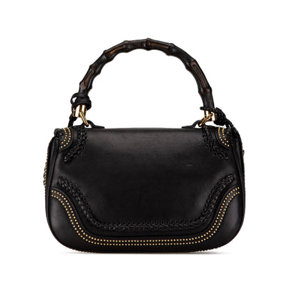 Gucci Medium Studded New Bamboo Tassel Satchel (SHG-QZ6Rq6)