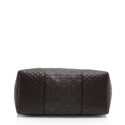 Gucci Metallic Guccissima Leather Bree Fold Over Tote (SHF-bHARYI)