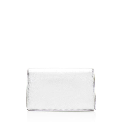 Gucci Metallic Leather Crystal Dionysus Mini Shoulder Bag