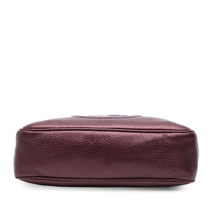 Gucci Metallic Leather Soho Chain Zip Shoulder Bag