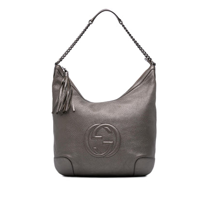 Gucci Metallic Leather Soho Shoulder Bag